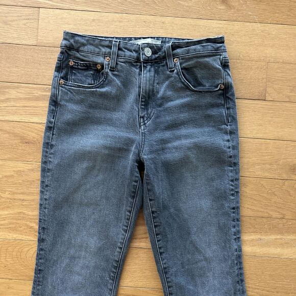 TRAVE Colette Midrise Kick Flare Raw Hem Jeans - Picture 4 of 10